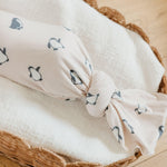 Copper Pearl Swaddle Blankets for Newborns | Soft Stretchy Receiving Blankets for Boys and Girls | Large 46 x 46 Inch Baby Blankets | Lightweight and Breathable Swaddles | Penguins