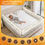 goodleben Bed Rail for Toddlers, Adjustable Baby Bed Rail Guard for Twin and Full Size Beds, Bed Safety Rails for Children with Non-Slip Base, Removable Washable Cover, Easy Installation (1 Pack)