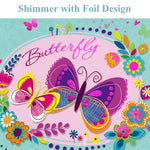 Butterfly Journal for Girls - Gift for Teen, Kids - Diary with Pen & Magnetic Closure, 192 Pages for Writing, 5.3"x7.5" Hardcover Lined Notebook