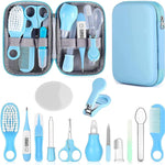 Baby Grooming Kit, Infant Safety Care Set with Hair Brush Comb Nail Clipper Nasal Aspirator,Baby Essentials Kit for Newborn Girls Boys (Pink Baby Grooming kit)