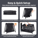 Pamo Babe Travel Crib - Lightweight Baby Playpen with Bassinet, Portable Mini Playard
