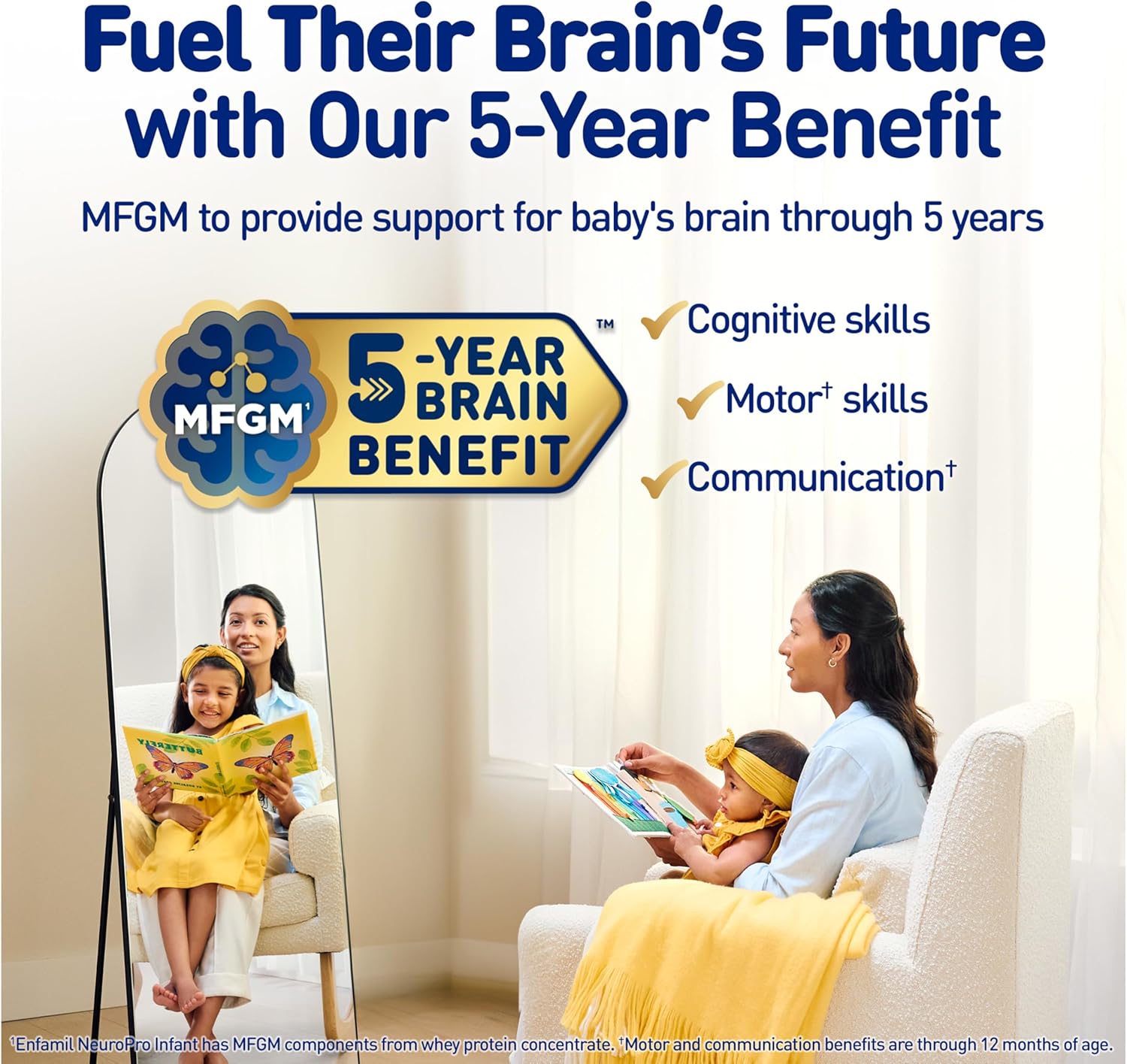 Enfamil NeuroPro Baby Formula, MFGM* 5-Year Benefit, Expert-Recommended Brain-Building Omega-3 DHA, Exclusive Immune Supporting HuMO6 Blend, Infant Formula Powder, Baby Milk, 31.4 Oz, Pack of 4