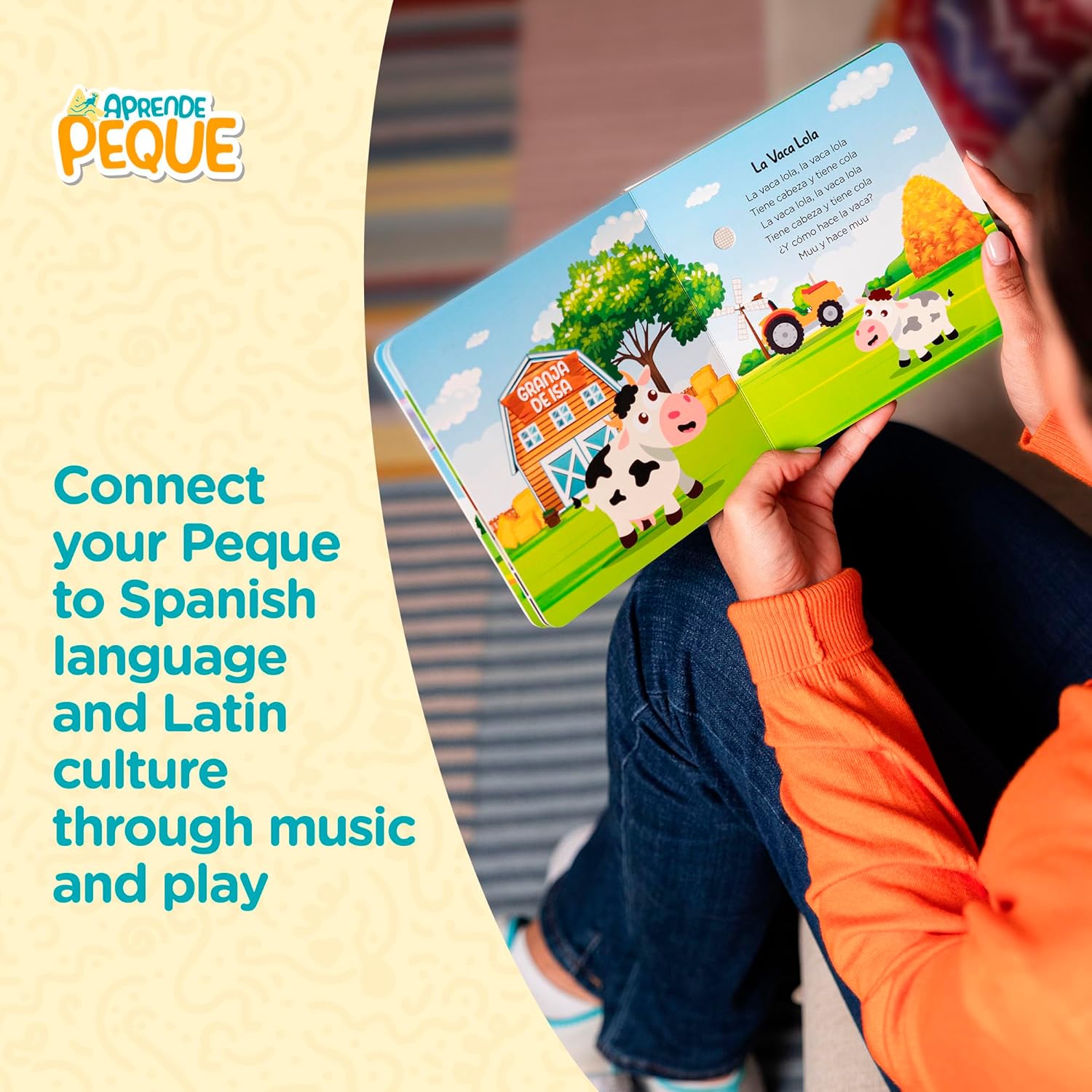 Aprende Peque Musical Sound Book for Toddlers 1–4 | Canta con Isa: Mis Canciones Favoritas | Interactive Spanish Music Book for Kids | 6 Songs