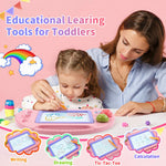 Toddler Toys,Toys for 1-2 Year Old Girls,Magnetic Drawing Doodle Board for Kids Toys,Educational Learning Baby Toys for 18 Months 1 2 3 Year Old Girl Boy Birthday Easter Gifts,Arts and Crafts Toys