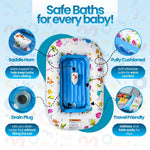 Mommy's Helper | Inflatable Under The Sea Baby Bathtub, Collapsible Safe Baby Bath Tub with Anti-Sliding Saddle Horn Seat, Must Have Travel Toddler Bath, Portable Bathtub Recommended Months 3 to 18