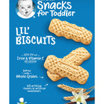Gerber Toddler Snack Trio Variety Pack - Cinnamon Animal Crackers, Banana Cookies, Lil' Biscuits (Pack of 3) - Ideal for Self-Feeding - Nutrient-Packed with Calcium, Iron & Zinc