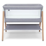 Simmons Kids Koi by The Bed Bassinet with Breathable Mesh and Natural Beechwood Legs, Dove Grey