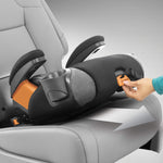 Chicco KidFit Zip Air Plus 2-in-1 Belt Positioning Booster Car Seat, Backless and High Back Booster Seat, for Children Aged 4 Years and Up and 40-100 lbs, Q Collection/Black/Grey