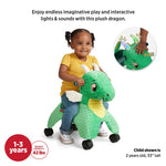 Radio Flyer Jade The Magical Dragon with Interactive Lights and Sounds, Ride On Toy for Toddlers Ages 1-3, Green Dragon Toy for Kids, Medium