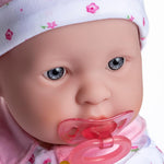 JC Toys 20-inch La Baby Soft Body Doll | Washable | Gift Set includes Magic Milk Bottle & Pacifier | Removable Pink Outfit | Perfect for Toddlers and Kids Ages 2+