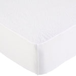 Amazon Basics Waterproof 18 inch Mattress Protector King Size, Breathable, Machine Washable, White