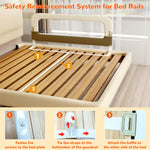 Deeteck Bed Guard Rail for Toddlers - 32" Adjustable Heights & Folding up Portable Bed Railing for Baby - Toddler Bed Rails Guard for Crib, Twin, Bunk,Full Size, Queen & King Bed