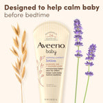 Aveeno Baby Calming Comfort Moisturizing Lotion with Relaxing Lavender & Vanilla Scents, Non-Greasy Body Lotion with prebiotic Oatmeal & Dimethicone, Paraben- & Phthalate-Free, 8 fl. oz