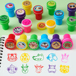 DMIGHT Jungle Safari Party Favors 20 PCS Wild Animals Stamps for Kids Birthday Gifts, Zoo Animal Stamps for Kids, Self Inking Stamps