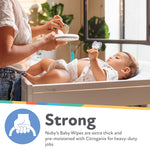 Nuby's Soothing Ultra Premium Baby Wipes Naturally Inspired with Chamomile, Aloe, and Citroganix, Fragrance Free, Extra Thick, 512 Count