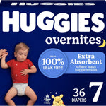 Huggies Size 3 Overnites Baby Diapers: Overnight Diapers, Size 3 (16-28 lbs), 132 Ct (2 Packs of 66), Packaging May Vary