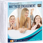 Utopia Bedding Zippered Mattress Encasement Queen, 100% Waterproof Bed Bug and Dust Mite Proof Mattress Protector, Absorbent Six-Sided Mattress Cover