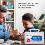 Kids First Aid Kit for Home/Business, Mini Travel First Aid Kit | HSA/FSA Eligible Emergency Kit | Small First Aid Kit for Car | Camping First Aid Kit Hiking | Survival Medical Kit – 145 Pcs