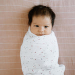Little Unicorn Premium Cotton Swaddle Baby Blanket | Breathable Fabric | for swaddling, Play, Nursing & More (Dots)