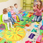 B BENRON Kids Rugs for Playroom Classroom Bedroom, Educational and Fun Play Mat with ABC Alphabet Animals, Learning Rug for Children Toddler Baby Girls Boys Nursery, Washable, 4x6
