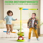 Powza 5 in 1 Musical Jump Toys, Ring Toss Game Stomping Launch Rocket Launcher for Kids, Obstacle Avoidance & Jump Squat Toy Games Remote Control Outdoor & Indoor Toys for Ages 4-8 8-13