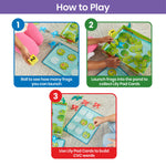 Hand2Mind Lily Pad Letter Hop - CVC & Sight Word Games, Fine Motor Skills Toys, Spelling & Word Making Activities, Family Learning Fun