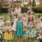 PATPAT Toddler Girl Floral Skater Multipack Dresses 2/3 Pack Spring Polka Dots Short Sleeve Priness A-line Dress