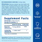 Mommy's Bliss Baby Probiotic Drops + Vitamin D, Supports Digestive Health and Immunity, 400IU Vitamin D for Healthy Bone Development, Newborns +, Flavorless, 0.34 Fl Oz (30 Servings)