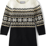 The Children's Place Baby and Toddler Girls' Long Sleeve Sweater Dress