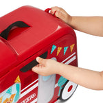 Radio Flyer 3-in-1 Happy Traveler Camper, Ride on Toy, Toddler Carry-On Storage, Ages 2-5