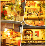 Spilay DIY Dollhouse Miniature with Wooden Furniture,DIY Dollhouse Kit Big Japanese Courtyard Model with LED & Music Box,1:24 Scale Creative Room Gift Idea for Adult Friend Lover (Yaquan Courtyard)