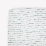 Little Unicorn Premium Crib Sheet | Breathable & Super-Soft Muslin Fabric (Stone Stripe)