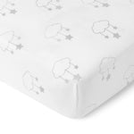 Newton Baby Fitted Crib Sheet (2-Pack) - Ultra Breathable and Soft, Organic Cotton, Fits All Standard Cribs, Wishing on a Star White