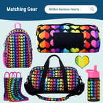 Wildkin ECO rPET Insulated Lunch Bag – Keeps Food Hot or Cold, Easy-Clean Lining, Zippered Pockets & BPA-Free – Boys & Girls, Ideal for School, Travel & Daycare – Rainbow Hearts
