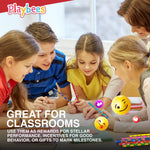 Playbees Emoticon No 2 Pencils for Kids - 72 Pack Bulk Kids Pencils #2 with Erasers - Assorted Smiley Birthday Party Favors, Classroom Prizes, Goody Bag Stuffers, Teacher's Educational Supplies