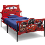 Delta Children Plastic 3D-Footboard Twin Bed, Disney/Pixar Cars