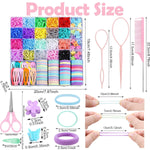 Hair Accessories for Girl, 1543 Pcs Elastic Hair Rubber Bands Set 20 Colors Elastic Hair Ties with Organizer Box Cotton Baby Hair Ties, Hair Tail Tools, Rat Tail Comb, Butterfly Hair Clips