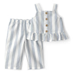 Carter's Girl 2-Piece Pant Set, Blue/White, 12M