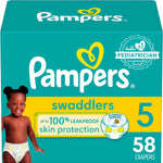 Pampers Baby Diapers - Swaddlers - Size 1, 198 Count, Ultra Absorbent Disposable Infant Diaper