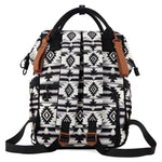 Wrangler Aztec Backpack Organized Daypack Travel Baby Bag with Stroller Strap and Side Bottle Pockets
