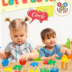 Zartores Montessori Toys for 1 2 3 Year Old Boys Girls Toddlers, Wooden Sensory Toys for Ages 2-4 0-2, 1 2 Year Old Boy Girl Birthday Gifts, Educational Toddler Learning Puzzles Toys