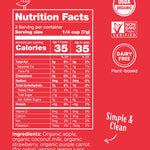Amara Organic Fruit Bites Sweet Strawberry - No Added Sugar, Dairy-Free, Nut-Free Healthy Fruit Snacks, Made with Organic Whole Foods, Allergy-Friendly Healthy Fruit Snacks for Kids - 21g 6PK