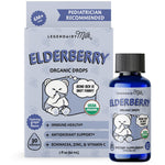Legendairy Milk Organic Elderberry Drops - Baby Multivitamin with Echinacea, Vitamin C & Zinc for Immune Support - Ideal for Babies & Toddlers, Non-GMO - 30 Servings