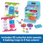 Learning Resources Sorting Sweets Mini Oven, Play Food, Kids Kitchen Playset, Pretend Play Toys, Mini Food, Sorting Toys, Montessori Cooking Set for Toddlers