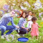 Roberly 28 Pcs Big Bubble Wands Set Bulk for Kids Summer Outdoor Activities Party Favors Gifts Birthday Games, Giant Bubbles Making Toys with Tray