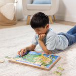 Melissa & Doug USA Map Sound Puzzle - Wooden Puzzle with Sound Effects (40 pcs)