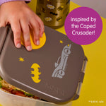 b.box Batman Mini Lunch Box Kids | 4.25 Cup Leak Proof Bento Box for Kids Ages 3+ | 3 Compartment Snack Containers, School Lunch Container, Dishwasher Safe, BPA-Free, PFAS-Free