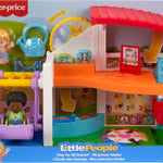 Fisher-Price Little People Toddler Playset Play for All School with 2 Figures & 2 Accessories for Preschool Pretend Play Ages 1+ Years