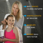 TRIHARD Essential Swim Care Kit For Kids, 3-in-1 Shampoo, Conditioner, Body Wash, Chlorine Shampoo for Swimmers, Leave-In Conditioner, Pool Essentials, Ultimate Swimming Hair Care for Kids