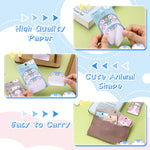JIANTA Cute Sticky Notes, 6 Pack 270 Sheets Kawaii Cartoon Animal Sticky Notes, Mini Cartoon Notes Animals Shape Markers Flags Self-Stick Memo Pads for School Home Office, JT-BG072-06